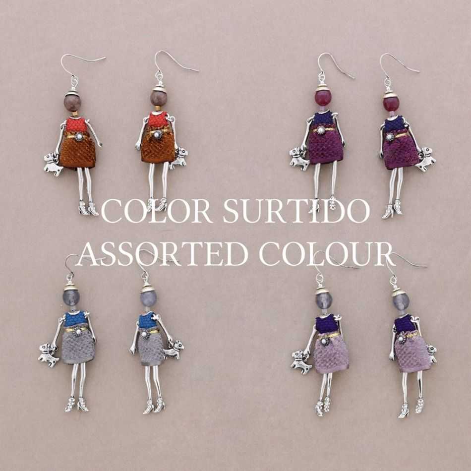 DOLL PENDANT EARRINGS