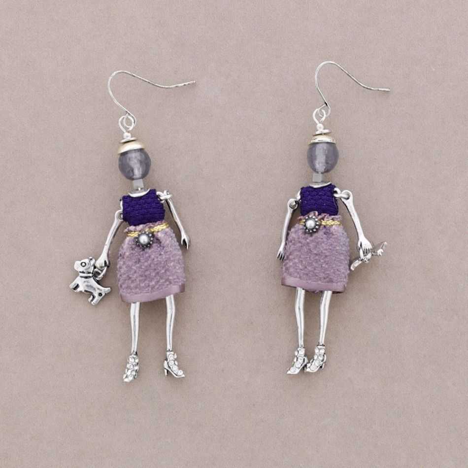 DOLL PENDANT EARRINGS