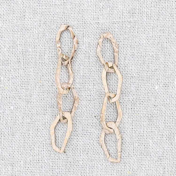 FOUR RING STEEL EARRINGS
