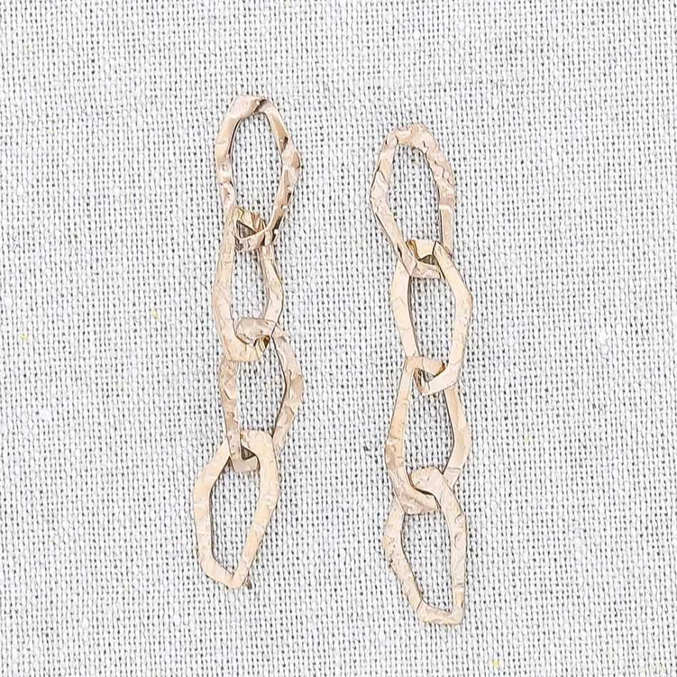 FOUR RING STEEL EARRINGS