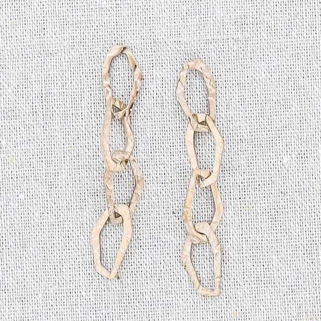 PENDIENTES ACERO CUATRO ANILLAS