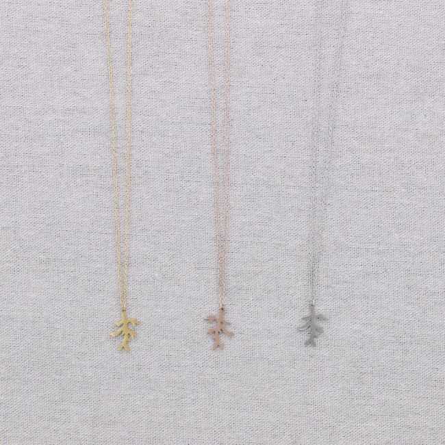 CORAL STEEL SHORT NECKLACE