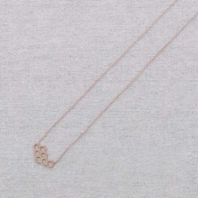 SHORT NECKLACE STEEL HIVE