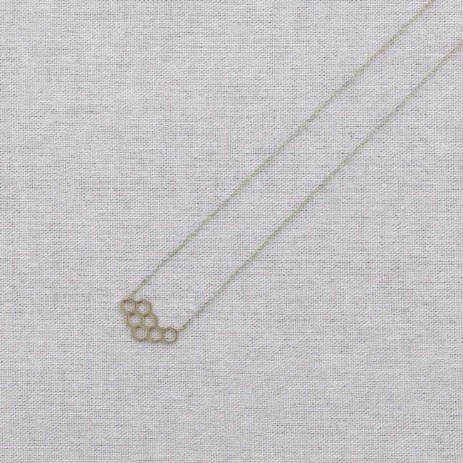 SHORT NECKLACE STEEL HIVE