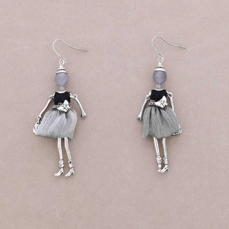 DOLL PENDANT EARRINGS