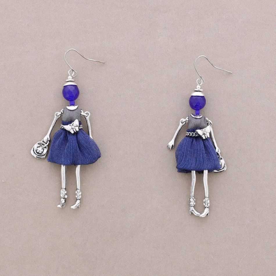 DOLL PENDANT EARRINGS