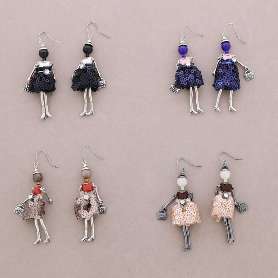 DOLL PENDANT EARRINGS