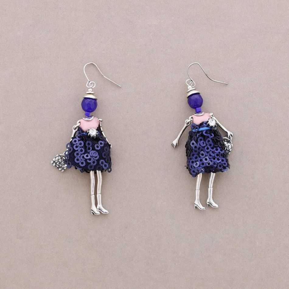 DOLL PENDANT EARRINGS