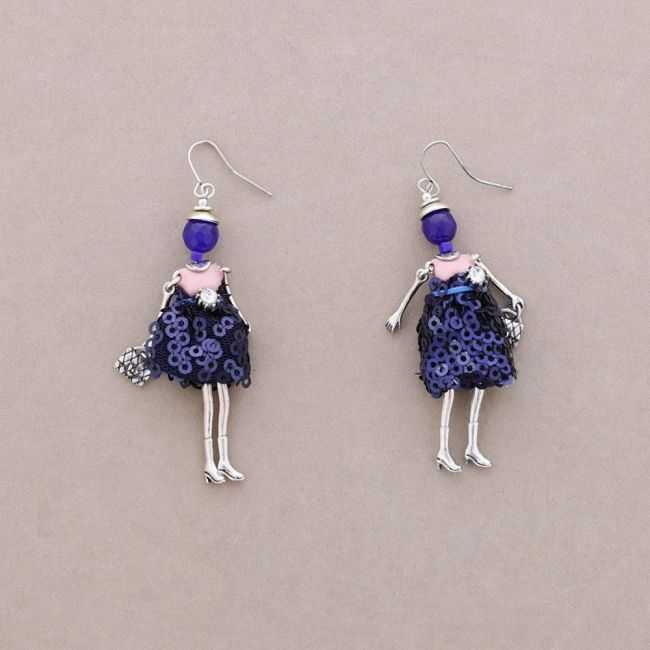 DOLL PENDANT EARRINGS