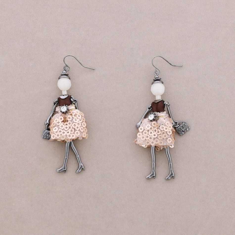 DOLL PENDANT EARRINGS