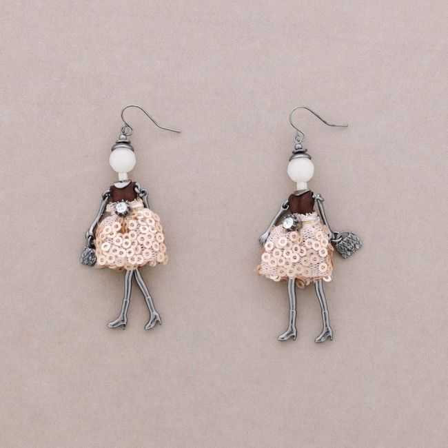 DOLL PENDANT EARRINGS