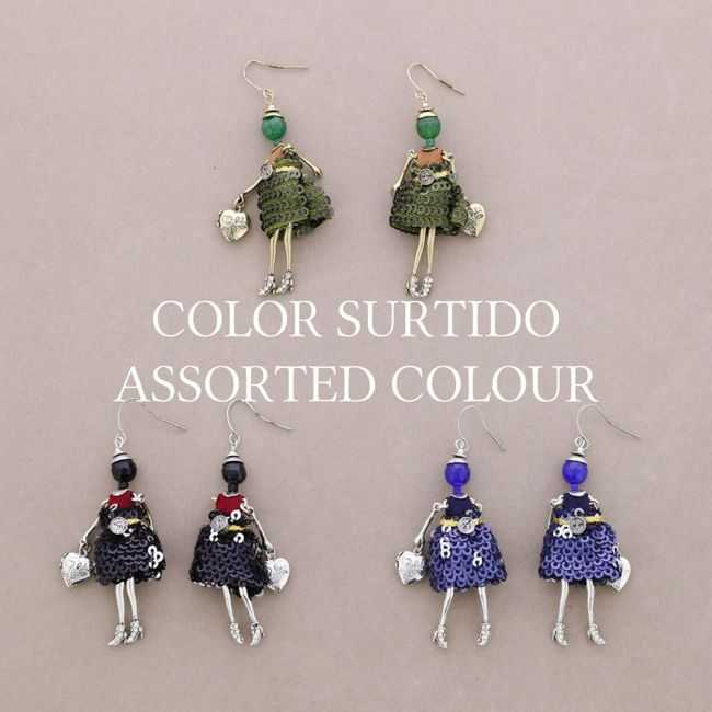 PENDIENTES COLGANTE MUÑECA