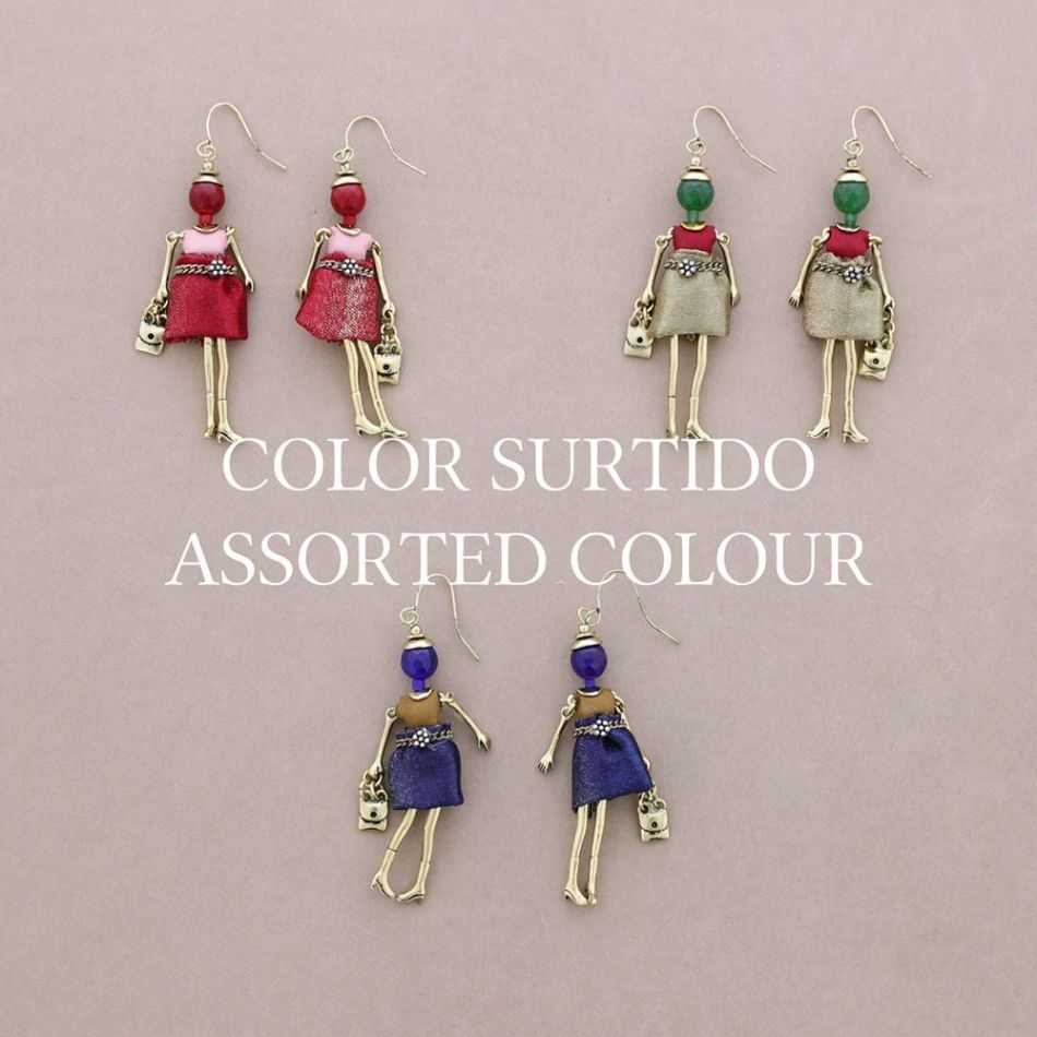 DOLL PENDANT EARRINGS