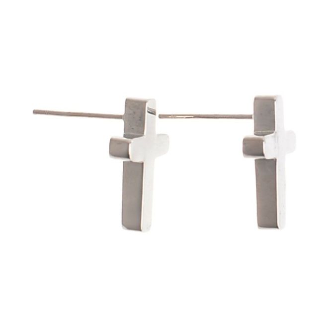 PENDIENTES CRUZ ACERO