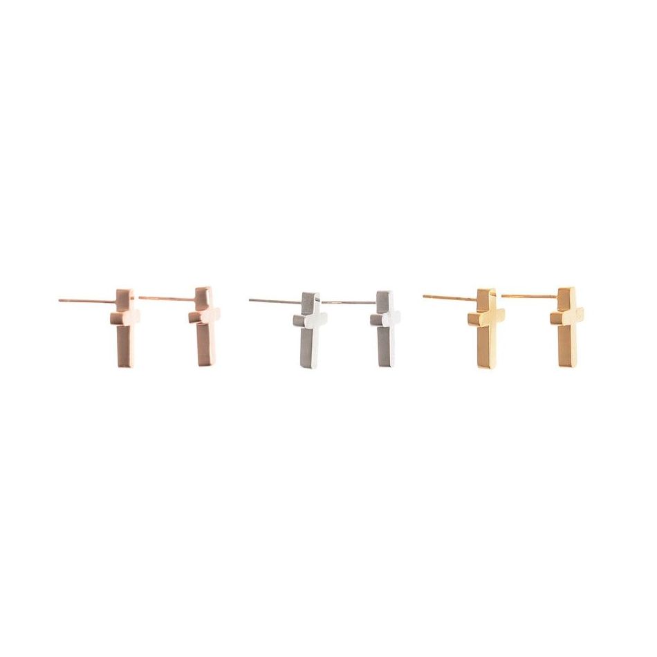 PENDIENTES CRUZ ACERO