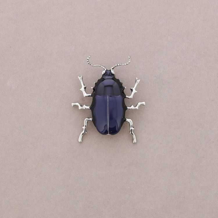 METAL ENAMEL INSECT BROOCH 2