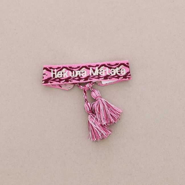 HAKUNA MATATA FRINGED MACRAMÉ BRACELET