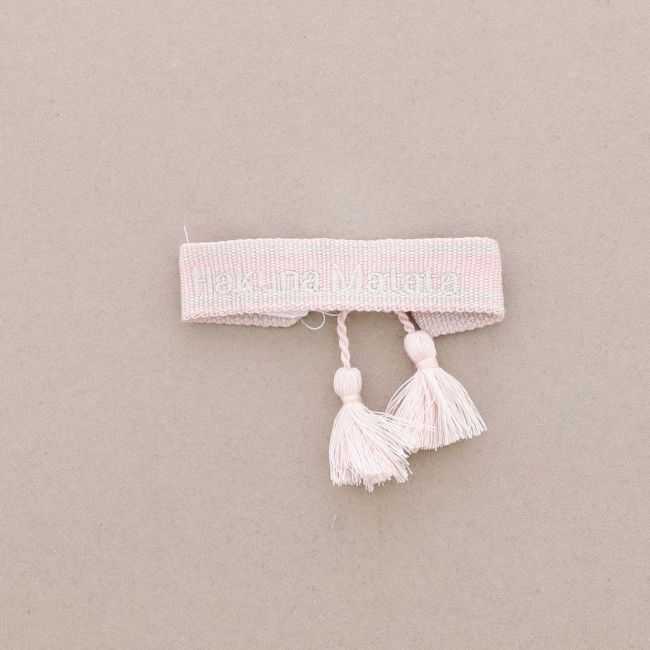 HAKUNA MATATA FRINGED MACRAMÉ BRACELET