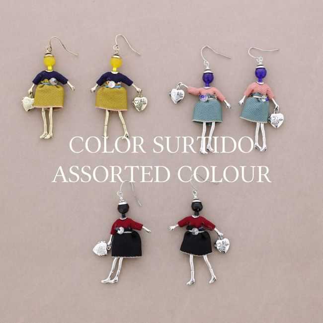 DOLL PENDANT EARRINGS