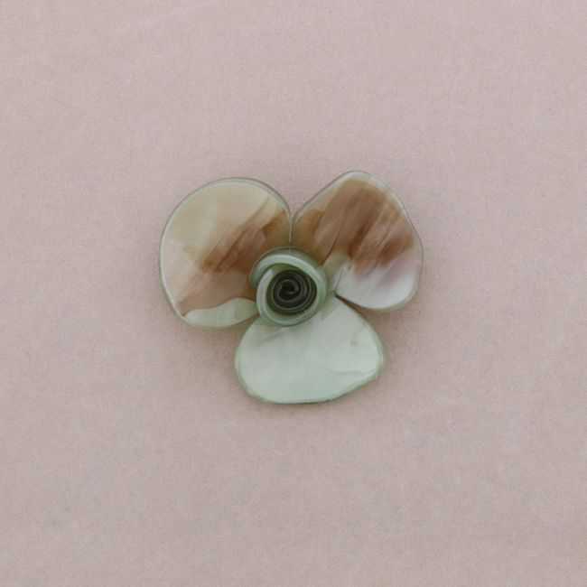 RESIN FLOWER BROOCH