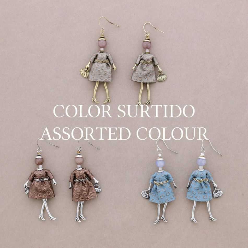 METAL DOLL EARRINGS