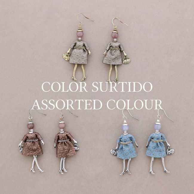 PENDIENTES METAL MUÑECA