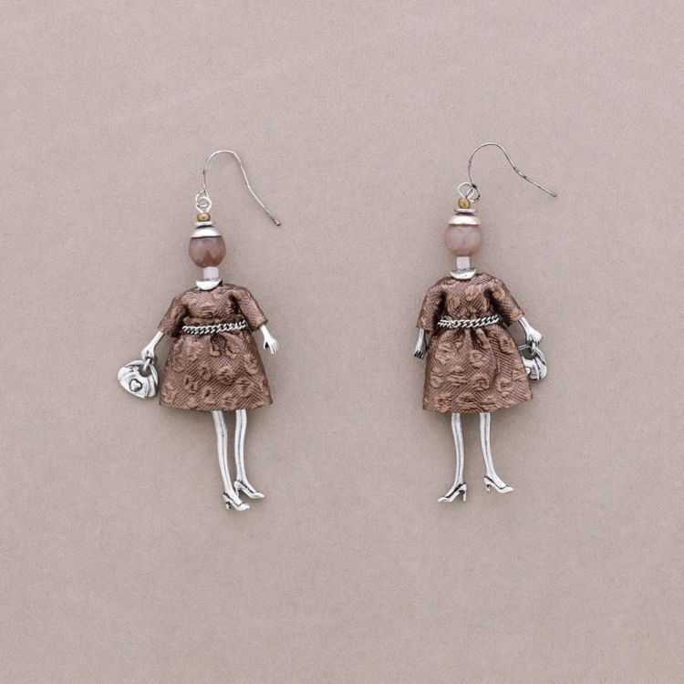 METAL DOLL EARRINGS