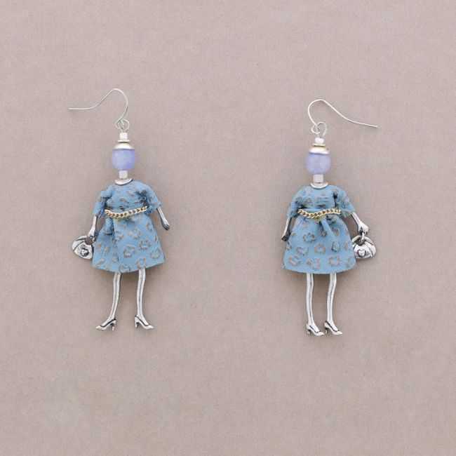 METAL DOLL EARRINGS