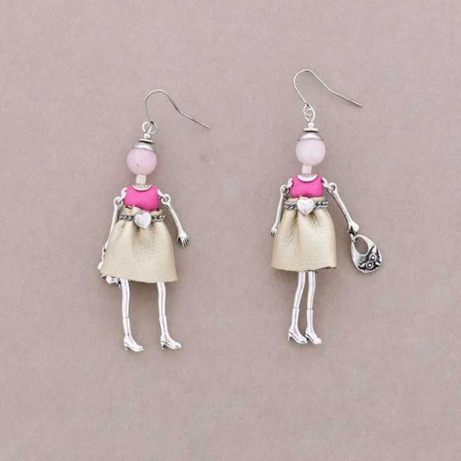 DOLL PENDANT EARRINGS