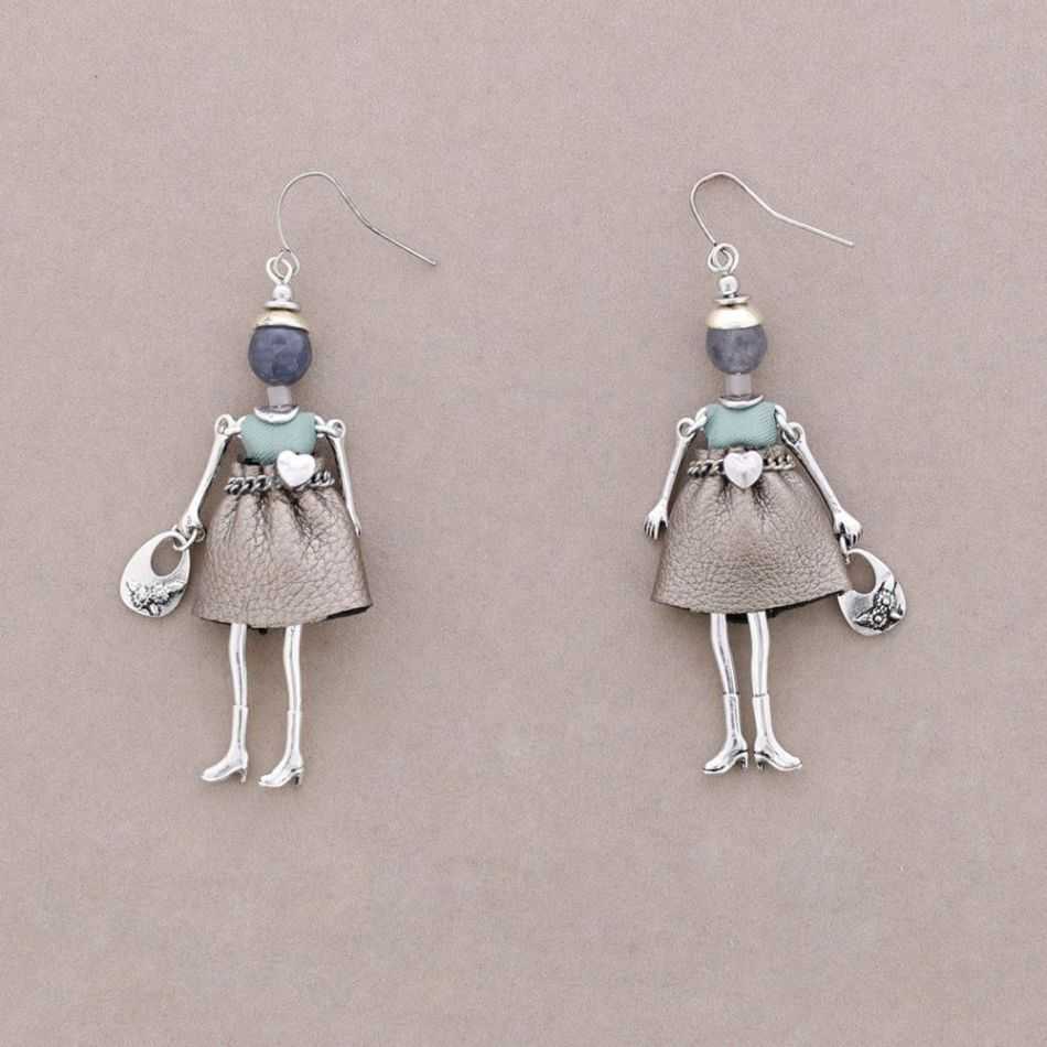 DOLL PENDANT EARRINGS