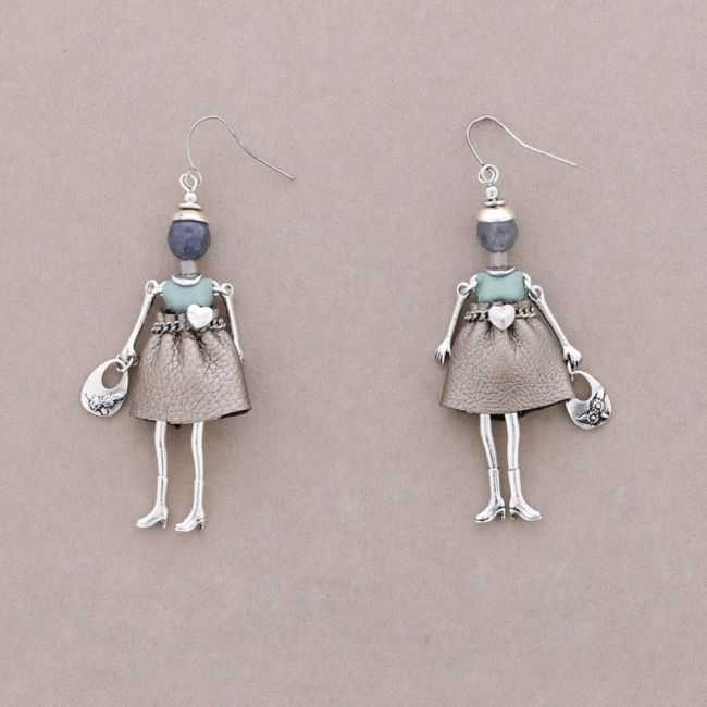 DOLL PENDANT EARRINGS