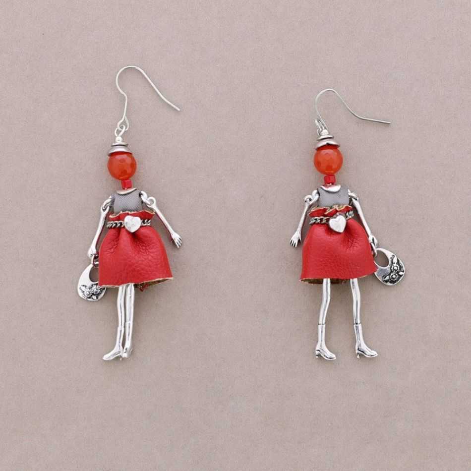 DOLL PENDANT EARRINGS