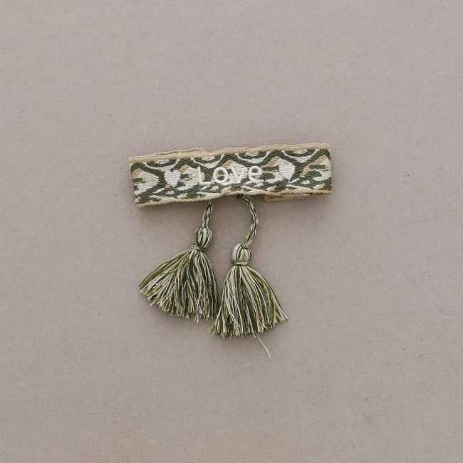 MACRAMÉ LOVE FRINGE BRACELET