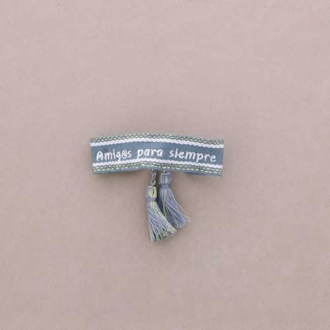 PULSERA MACRAMÉ AMIGOS PARA SIEMPRE FLECOS