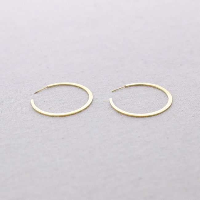 PENDIENTES ACERO ARO 4.5CM