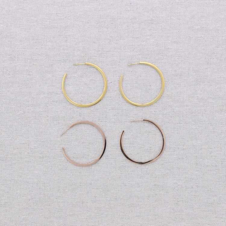 4.5CM HOOP STEEL EARRINGS 2