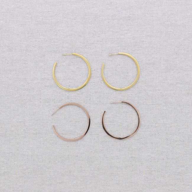 4.5CM HOOP STEEL EARRINGS