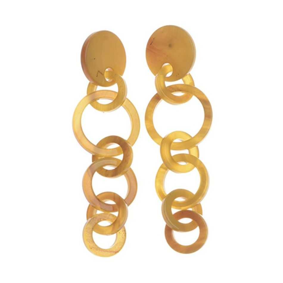 PENDIENTES MULTI ANILLA RESINA