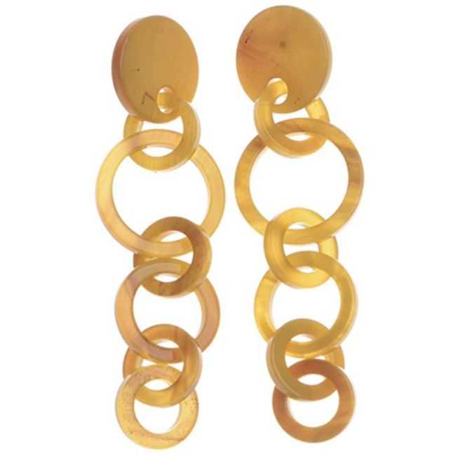 PENDIENTES MULTI ANILLA RESINA