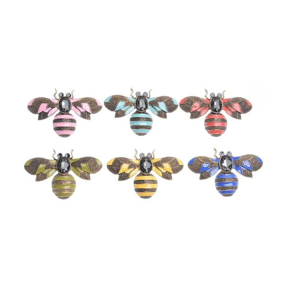 BROCHE ABEJA METAL ESMALTE