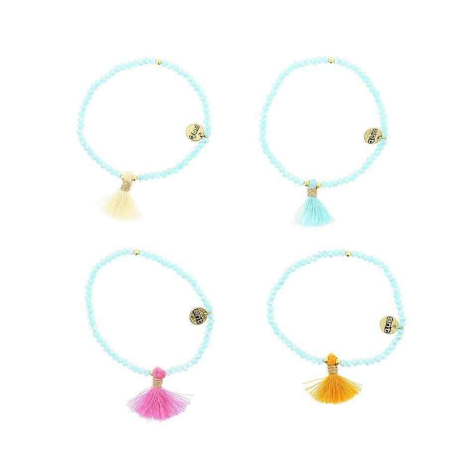 PULSERA CRISTALES FACETADOS FLECO