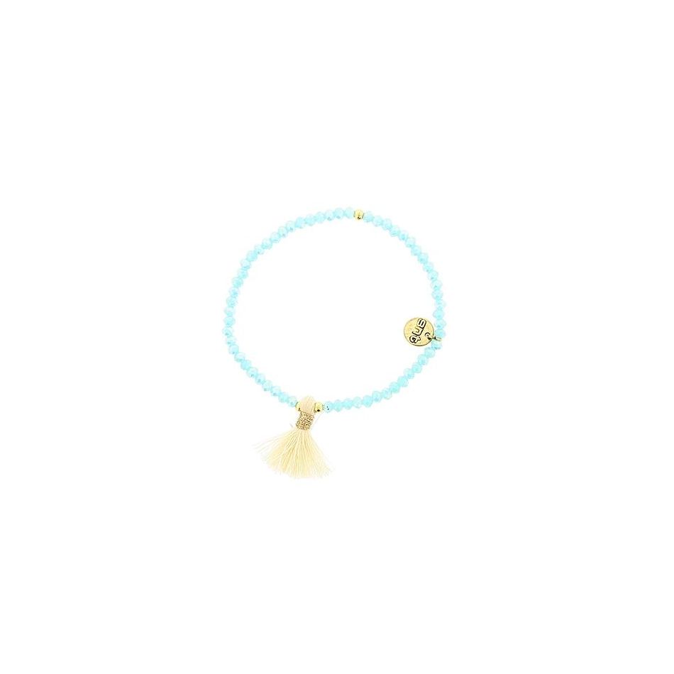 FACETED CRYSTAL BRACELET WITH FRINGE