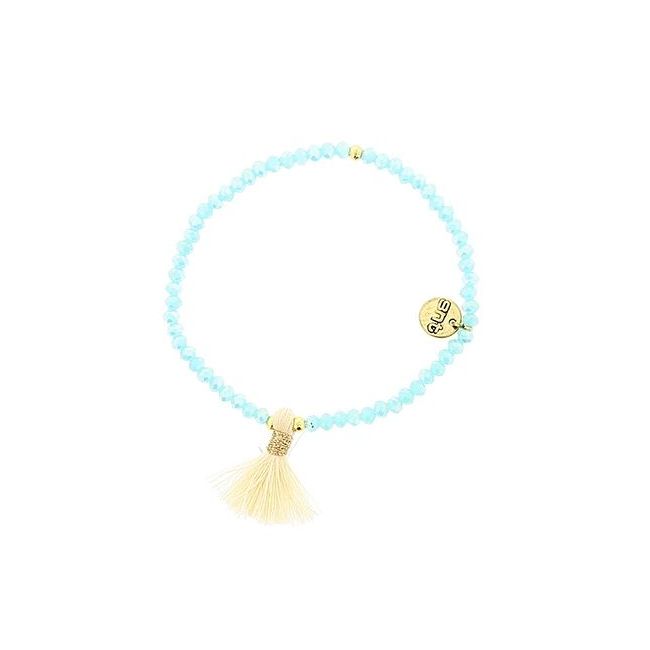 PULSERA CRISTALES FACETADOS FLECO