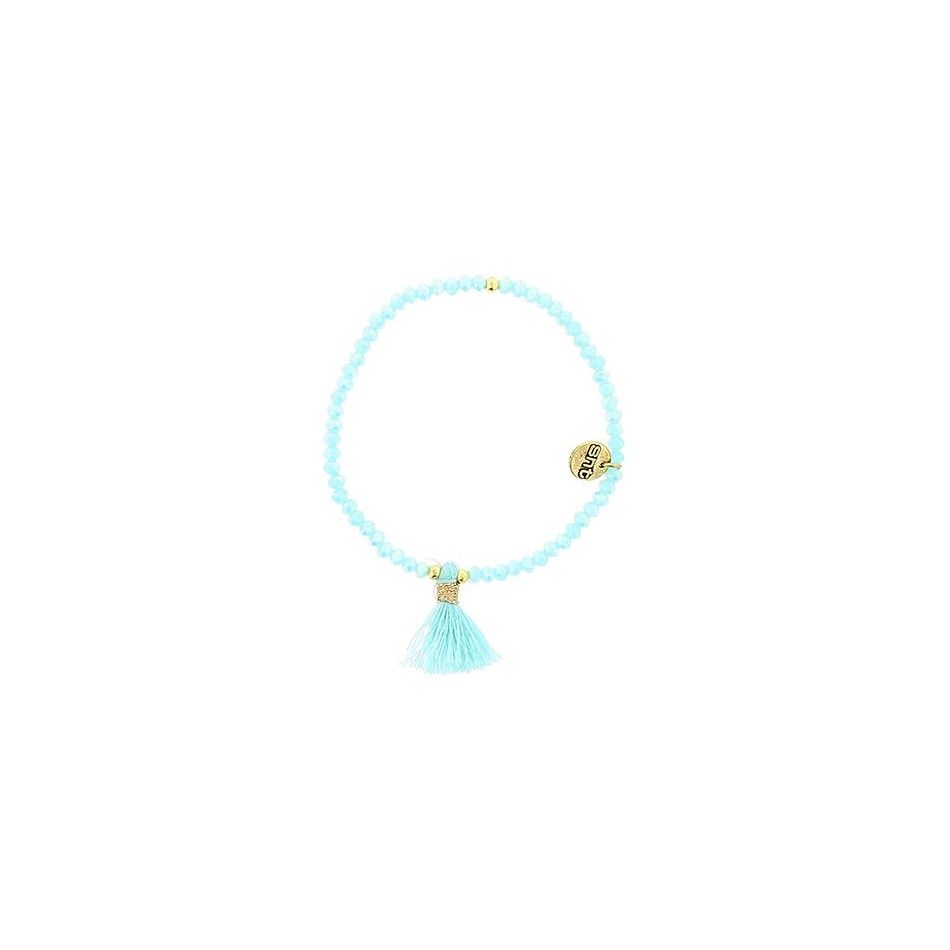 PULSERA CRISTALES FACETADOS FLECO