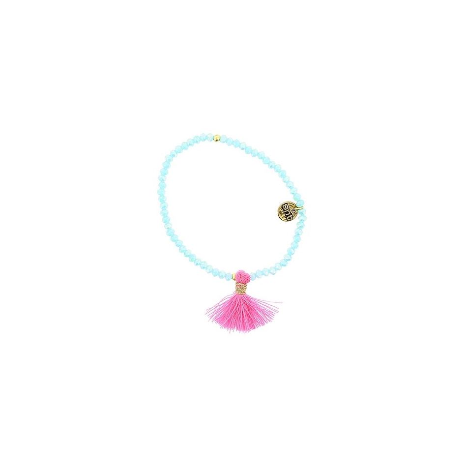 PULSERA CRISTALES FACETADOS FLECO