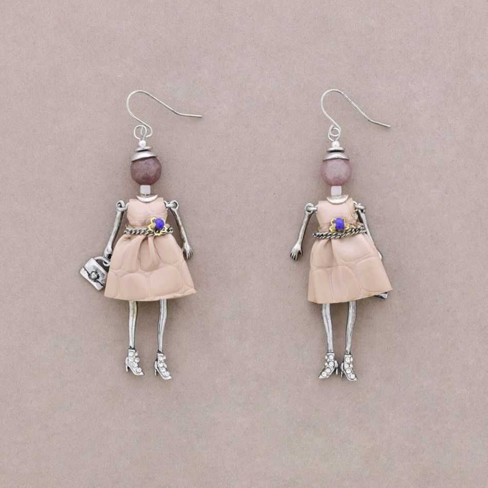 METAL DOLL EARRINGS