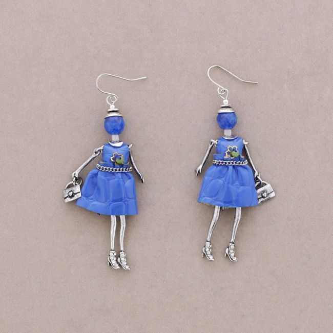 METAL DOLL EARRINGS
