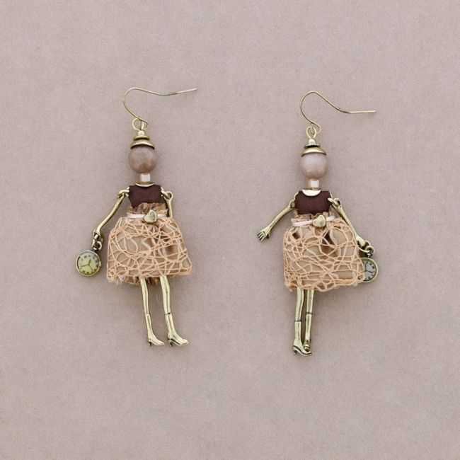 DOLL PENDANT EARRINGS