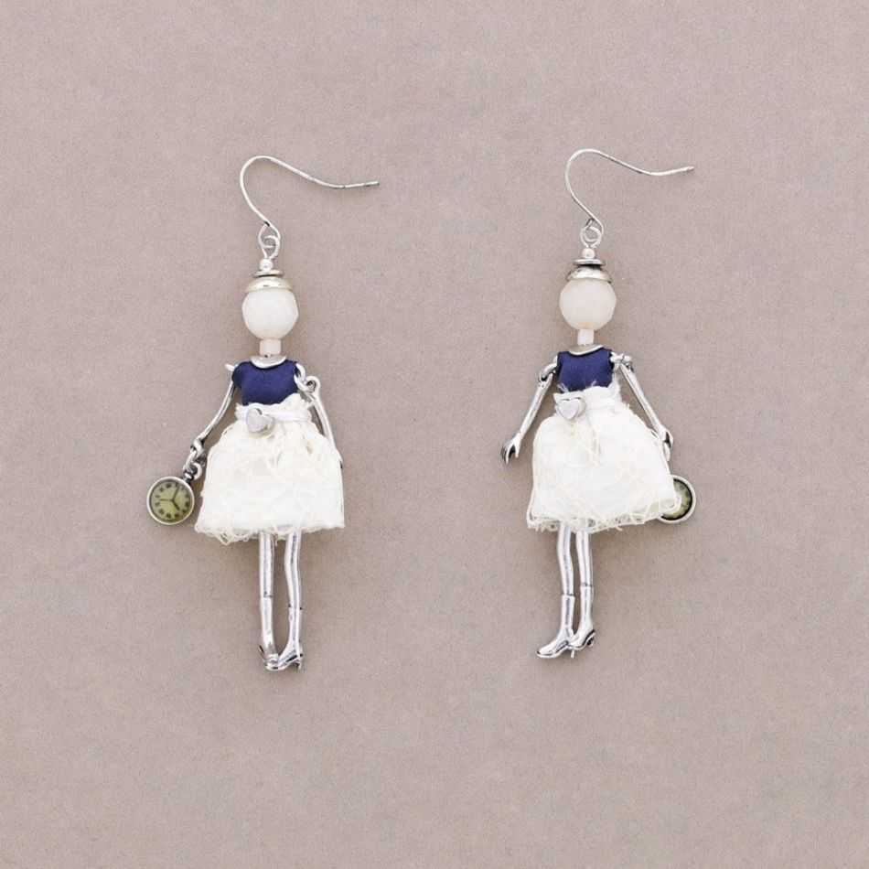DOLL PENDANT EARRINGS