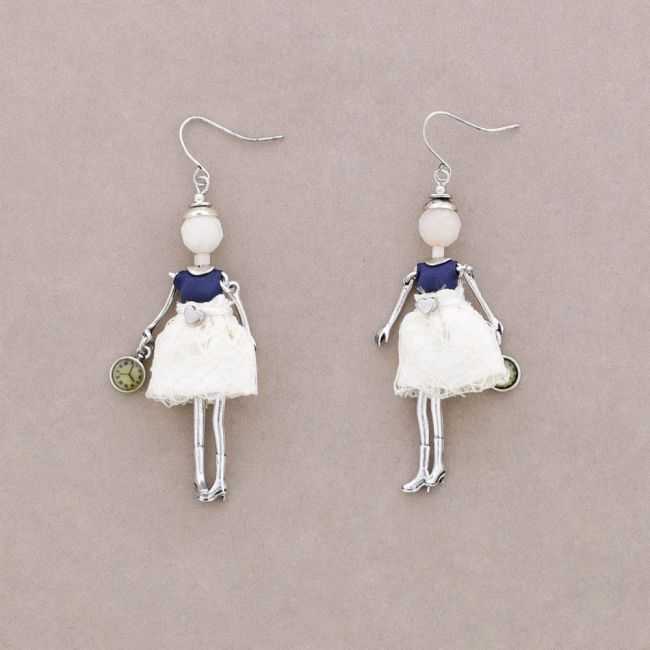 DOLL PENDANT EARRINGS